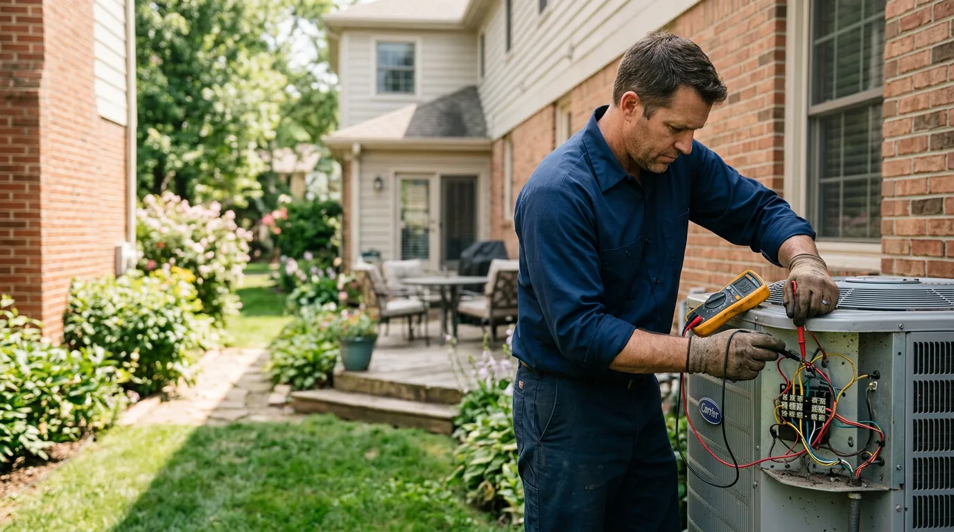 HVAC technician working near Walworth, NY